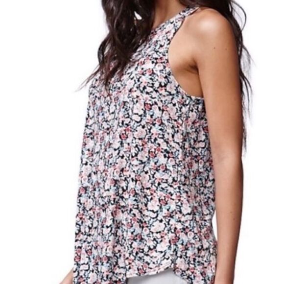 NWOT Gypsy Warrior Racerback Ribbed Floral Tank - Picture 6 of 7